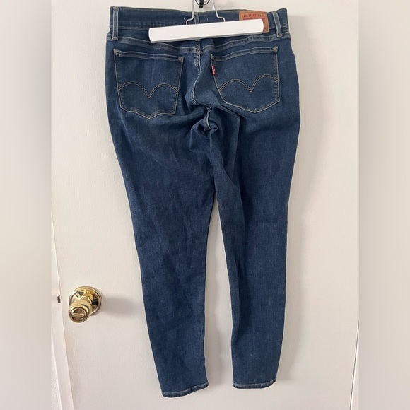 Levi’s 710 Super Skinny Women’s Mid Rise Blue Jeans Denim 32 x 30 - Picture 6 of 16